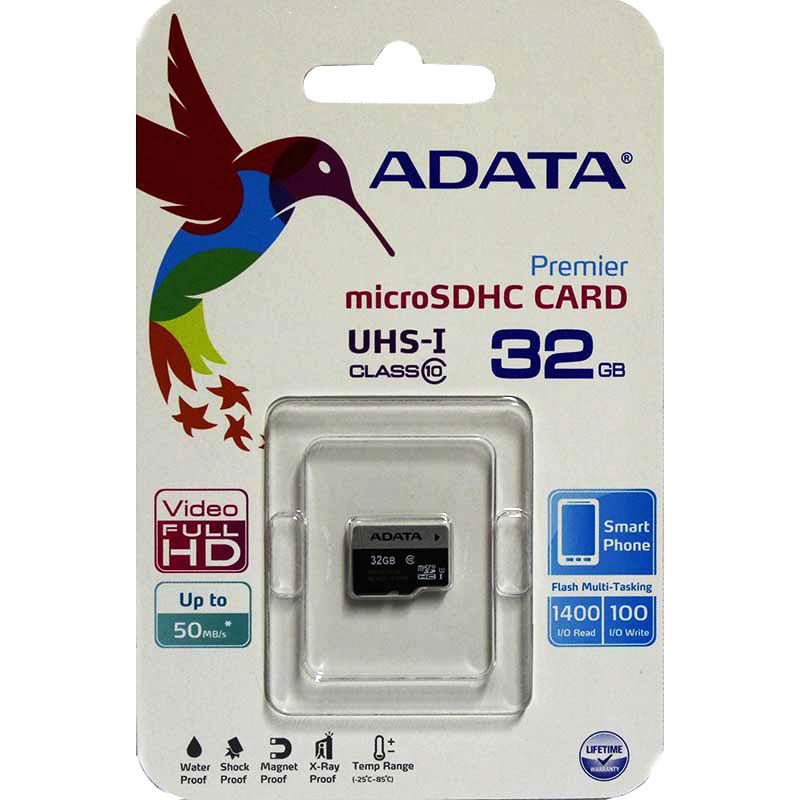 کارت حافظه میکرو اس دی ای دیتا 32 گیگابایت Adata Premier UHS-I U1