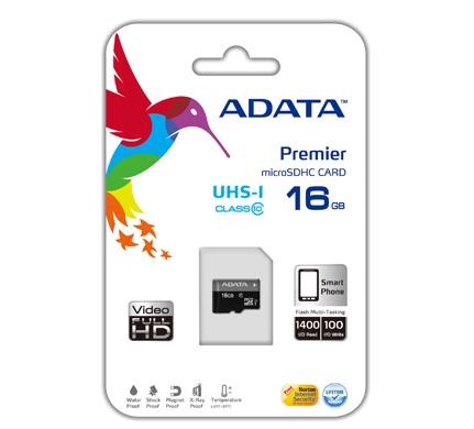 کارت حافظه میکرو اس دی 16 گیگابایت ای دیتا Adata Premier UHS-I U1