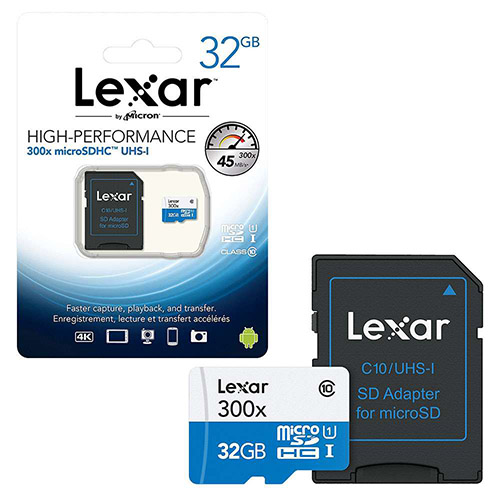 کارت حافظه میکرو اس دی 32 گیگابایت لکسار Lexar High-Performance 300x UHS-I U1