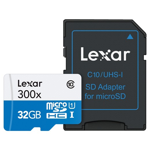 کارت حافظه میکرو اس دی 32 گیگابایت لکسار Lexar High-Performance 300x UHS-I U1