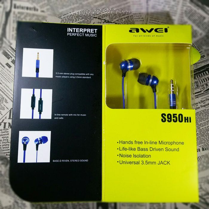 هندزفری تو گوشی Awei S950Hi