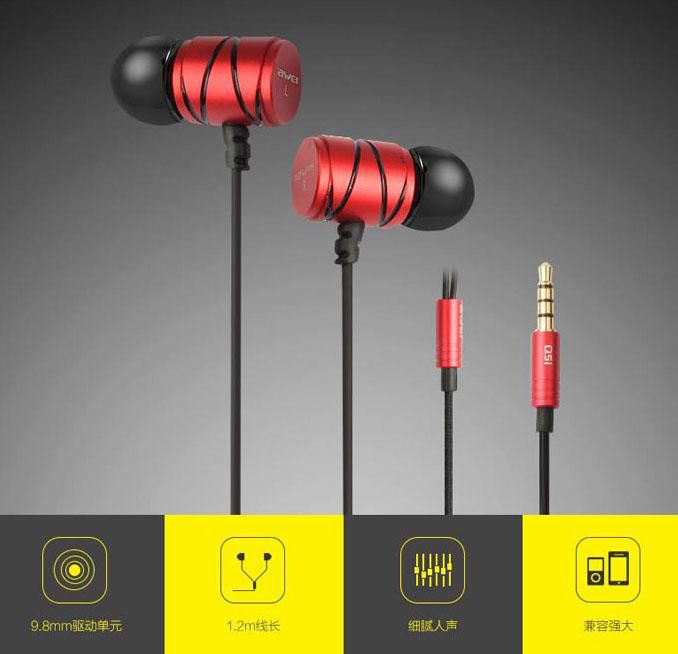 هندزفری تو گوشی سوپر باس Awei Q5i