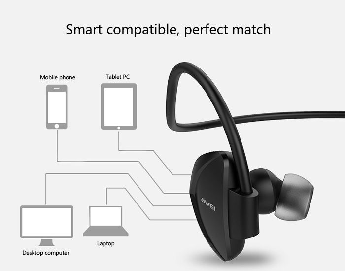 هندزفری بلوتوث ورزشی ضدآب اوی Awei A840BL