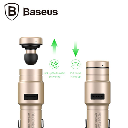 هندزفری بلوتوث و شارژر فندکی بیسوس مدل Baseus BC02