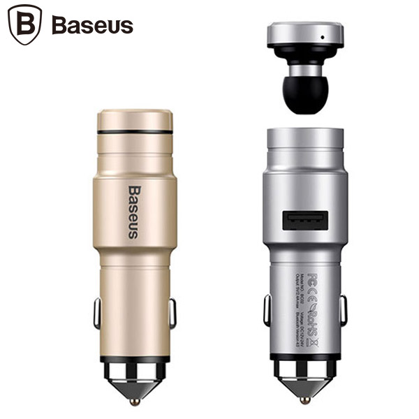 هندزفری بلوتوث و شارژر فندکی بیسوس مدل Baseus BC02