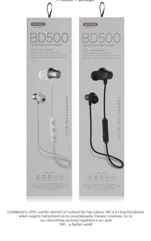 هندزفری بلوتوث ورزشی دبلیو کی WK BD500 Sporty
