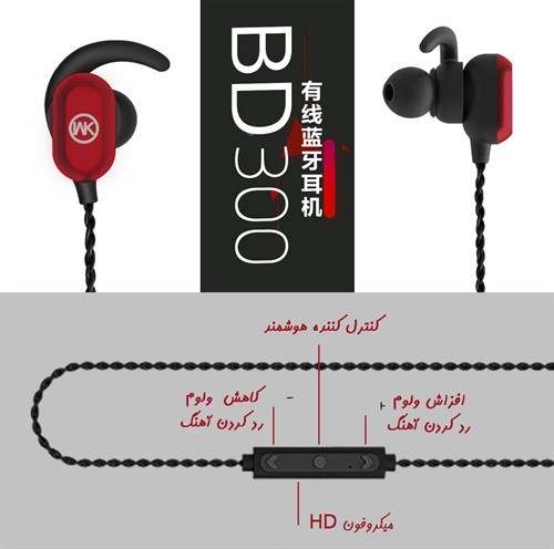 هندزفری بلوتوث ورزشی دبلیو کی WK BD300 Max