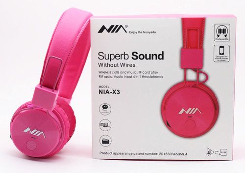 هدفون بلوتوثی و رم خور نیا NIA X3 4 in 1 Bluetooth Stereo Headset