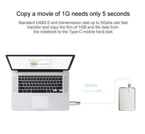 تبدیل یو اس بی به تایپ سی بیسوس Baseus Sharp Series USB 3.0 Transfer Type-C