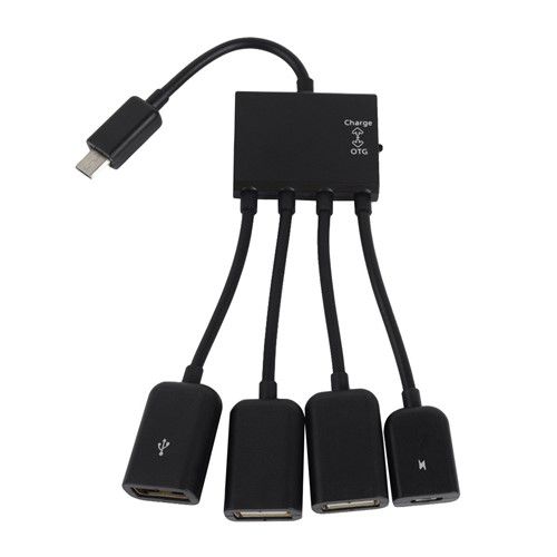 هاب 4 پورت OTG و میکرو یو اس بی