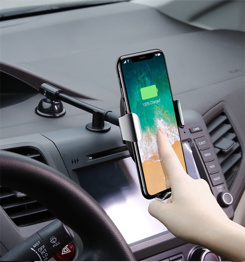 هولدر و شارژر وایرلس بیسوس Baseus Wireless Charger Gravity Car Mount