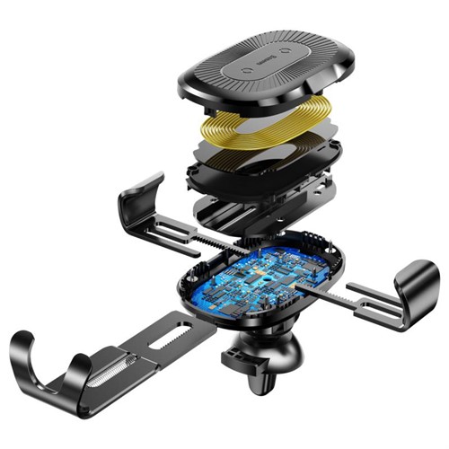هولدر و شارژر وایرلس بیسوس Baseus Wireless Charger Gravity Car Mount