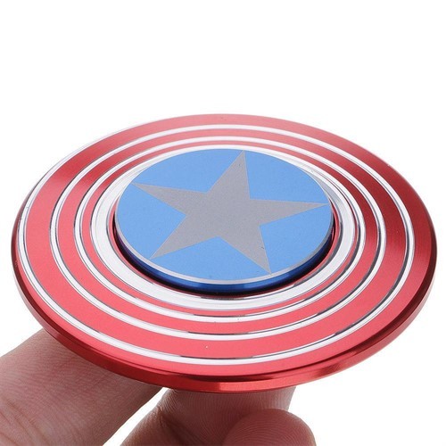 اسپینر فلزی طرح کاپیتان آمریکا Fidget Spinner Captain America