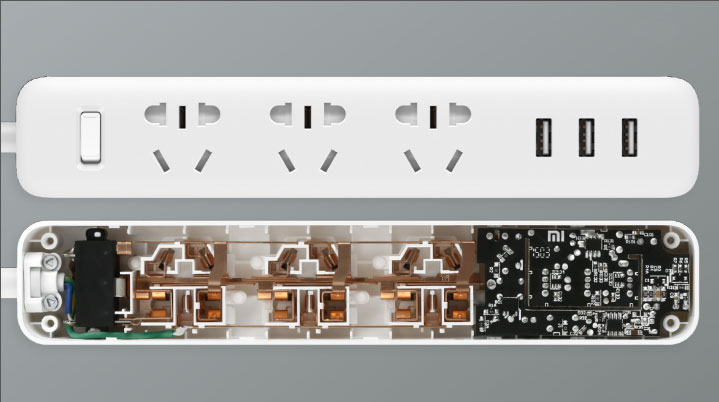 سه راهی برق USB دار شیائومی Xiaomi XMCXB01QM Power Strip