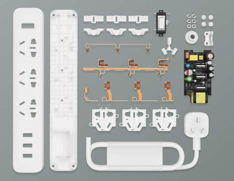 سه راهی برق USB دار شیائومی Xiaomi XMCXB01QM Power Strip