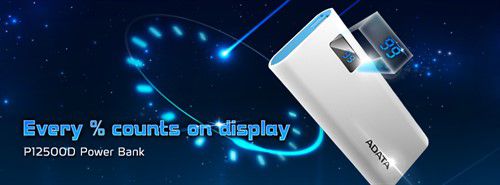 پاوربانک 12500 میلی آمپر ای دیتا مدل Adata P12500D