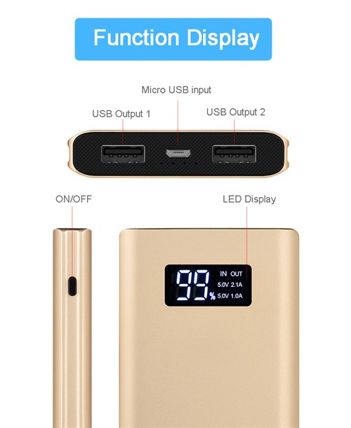 پاوربانک 10000 میلی آمپر هوکو Hoco B22