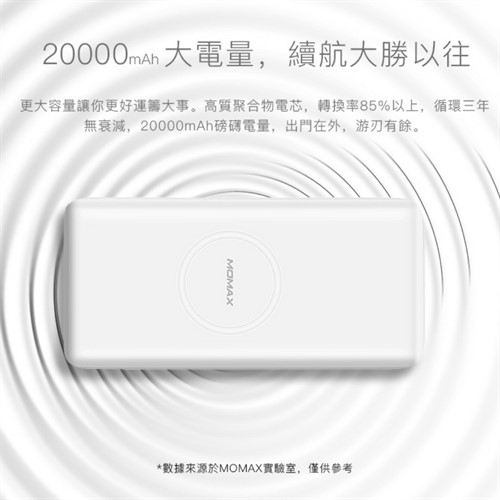 پاوربانک وایرلس 20000 میلی آمپر مومکس Momax QPower 2X IP82