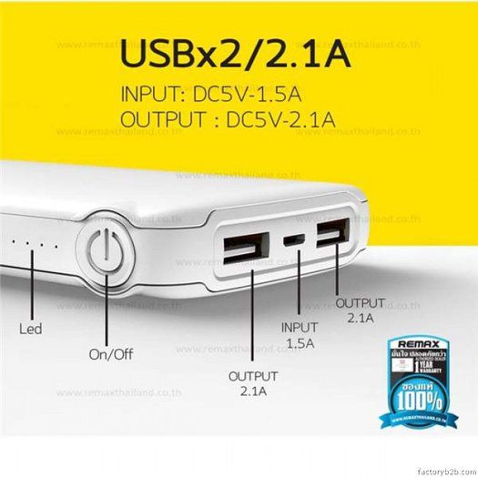 پاوربانک 10000 میلی آمپر ریمکس Coozy CZ-009