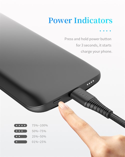 بک کاور و پاوربانک 6000 میلی آمپر راک ROCK P41 مخصوص آیفون X