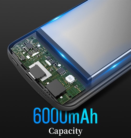 بک کاور و پاوربانک 6000 میلی آمپر راک ROCK P41 مخصوص آیفون X