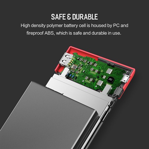 پاوربانک 10000 میلی آمپر راک Rock P12