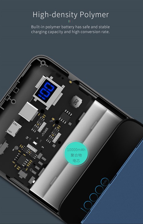 پاوربانک 10000 میلی آمپر راک Rock P38