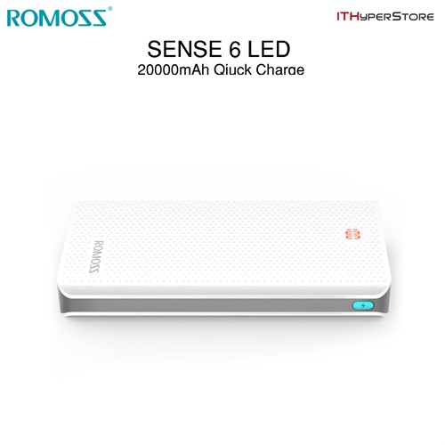 پاوربانک 20000 میلی آمپر روموس Romoss Sense 6 LED PH80