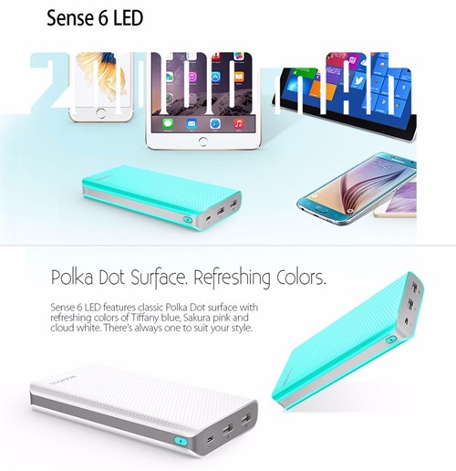 پاوربانک 20000 میلی آمپر روموس Romoss Sense 6 LED PH80