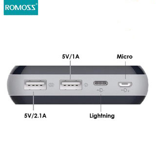 پاوربانک 20000 میلی آمپر روموس Romoss Sense 6 LED PH80