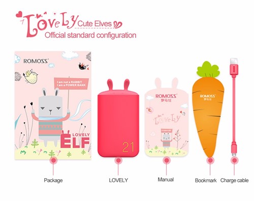 پاوربانک 6000 میلی آمپر فانتزی روموس Romoss Lovely-ELF LE06