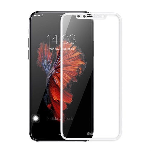 محافظ صفحه نمایش شیشه ای بیسوس آیفون Baseus Silk-screen Anti-blue Apple iPhone X