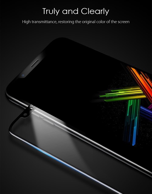 محافظ صفحه نمایش شیشه ای بیسوس آیفون Baseus Silk-screen Anti-blue Apple iPhone X