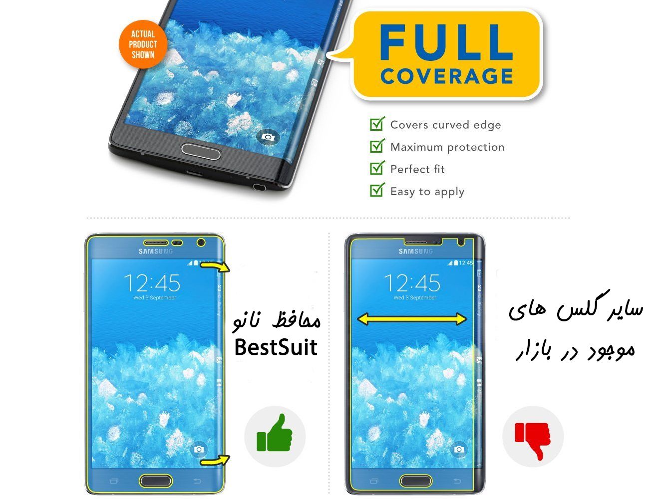 محافظ نانو 360 درجه Full Body مارک BestSuit مناسب Samsung Galaxy Note Edge