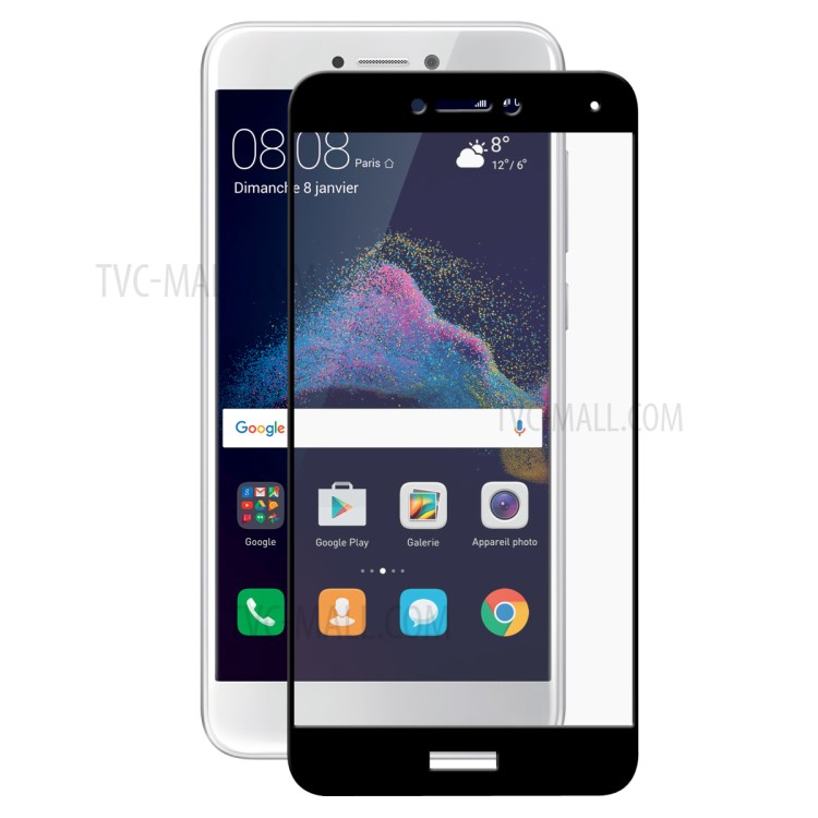محافظ صفحه نمایش شیشه ای تمام صفحه برای Samsung Galaxy A6 Plus 2018,پوشش کامل نمایشگر و لبه های آن، مقاومت بالا در برابر ضربه و خط و خشمحافظ صفحه نمایش شیشه ای تمام صفحه برای Huawei Honor 8 Lite