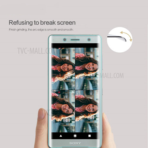 محافظ صفحه نمایش شیشه ای تمام صفحه و خمیده Remo برای Sony Xperia XZ2 Compact