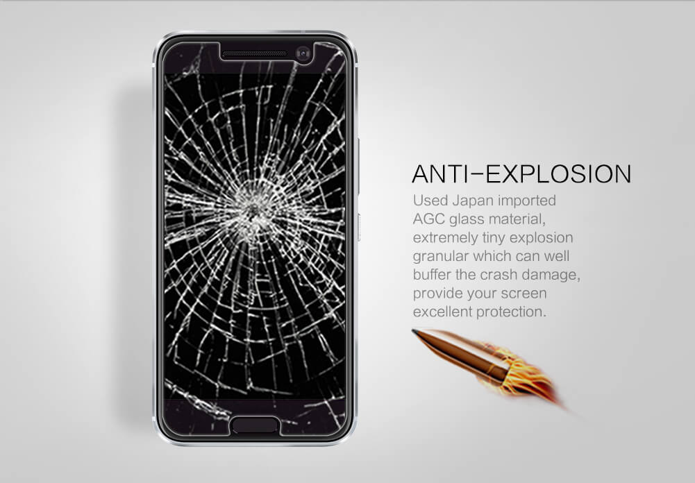 محافظ صفحه نمایش شیشه ای نیلکین اچ تی سی Nillkin H+ Pro Glass HTC 10 LifeStyle
