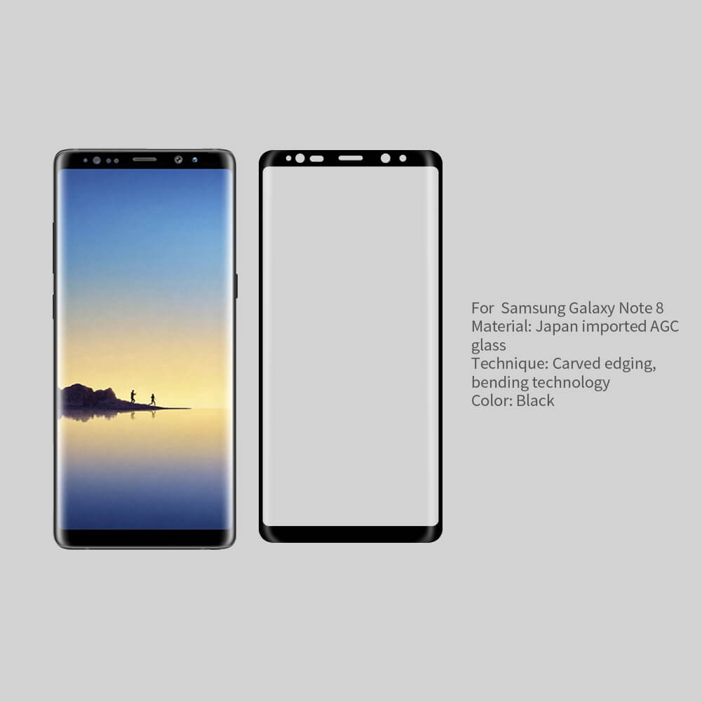 محافظ صفحه نمایش شیشه ای نیلکین سامسونگ Nillkin 3D CP+ Max Samsung Galaxy Note 8