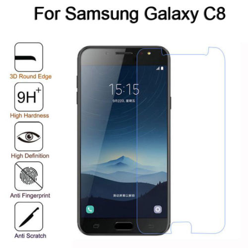 محافظ صفحه نمایش شیشه ای سامسونگ Samsung Galaxy C8/J7 Plus