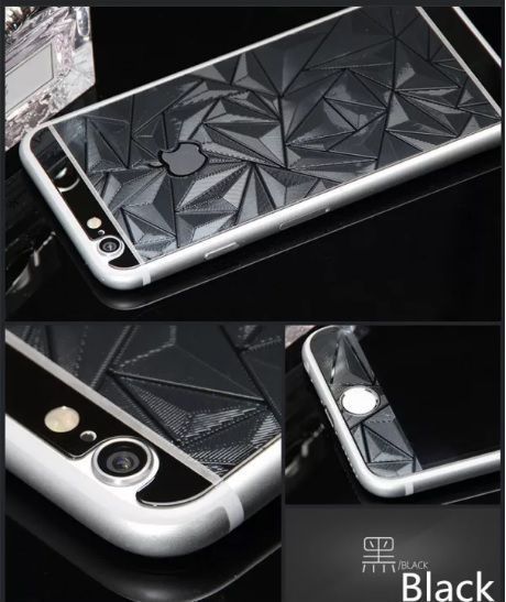 محافظ شیشه ای براق طرح لوزی پشت و رو مناسب برای Apple iPhone 6Plus-6s Plus