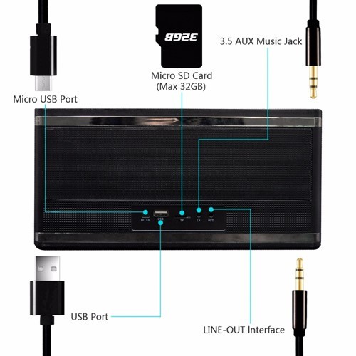 اسپیکر بلوتوث هاپ استار رومیزی HopeStar H-18