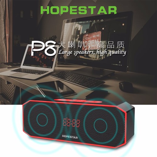 اسپیکر بلوتوث و پاوربانک هاپ استار رومیزی HopeStar P8 ضد آب