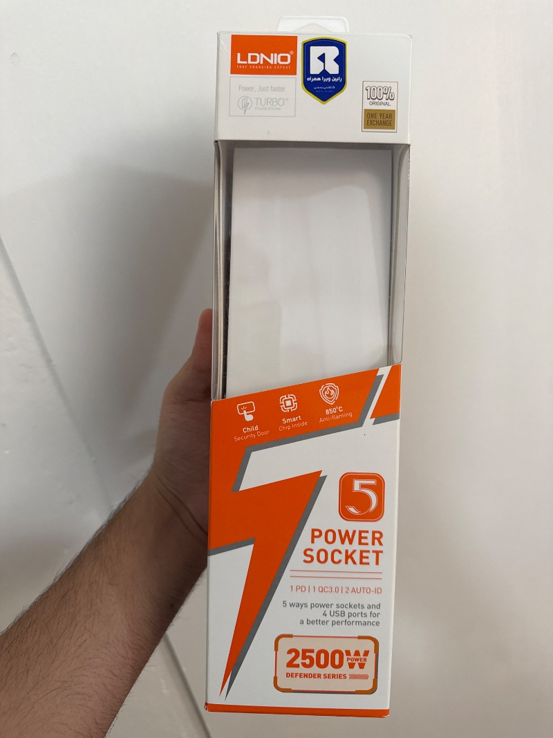 چند راهی برق و شارژر الدینیو LDNIO SC5415 دارای 4 پورت