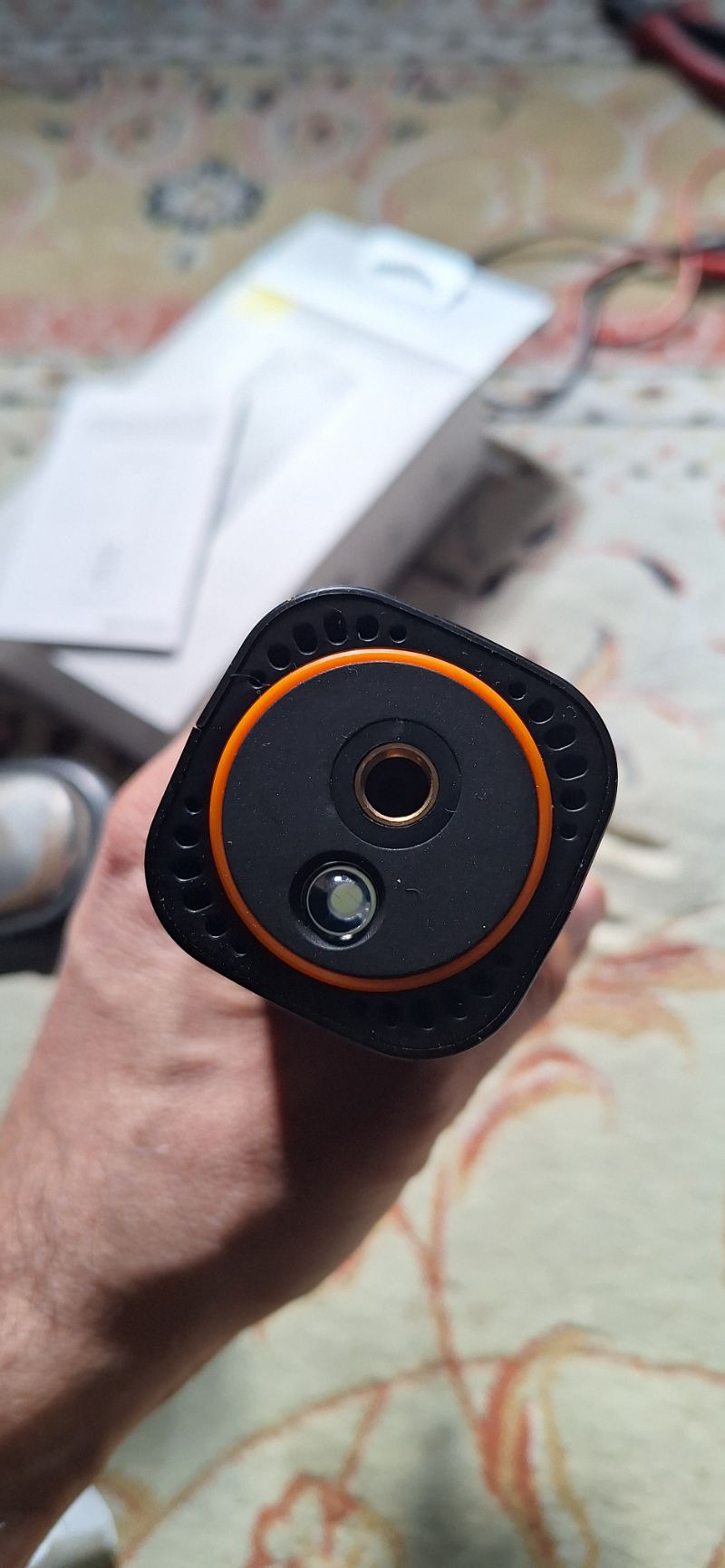 کمپرسور باد بیسوس Baseus Super Mini Inflator Pump CRCQ000001 دارای چراغ LED