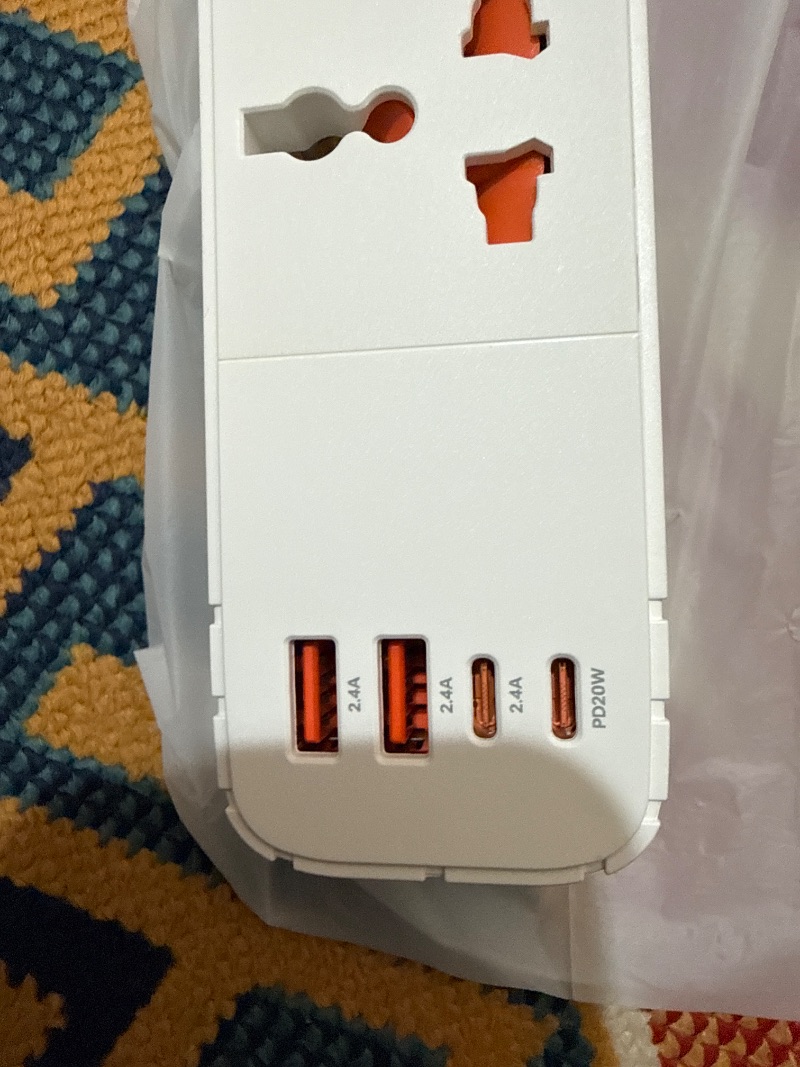 چند راهی برق و شارژر بیوا Biva PS-05 Power Strip دارای 4 پورت