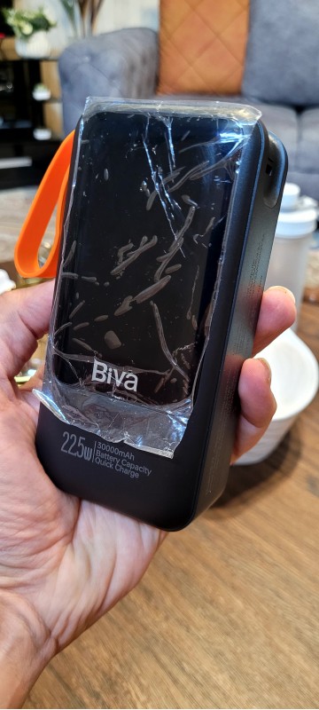 پاوربانک 30000 بیوا Biva BP-022 Power Bank Digital Display توان 22.5 وات همراه با کابل متصل