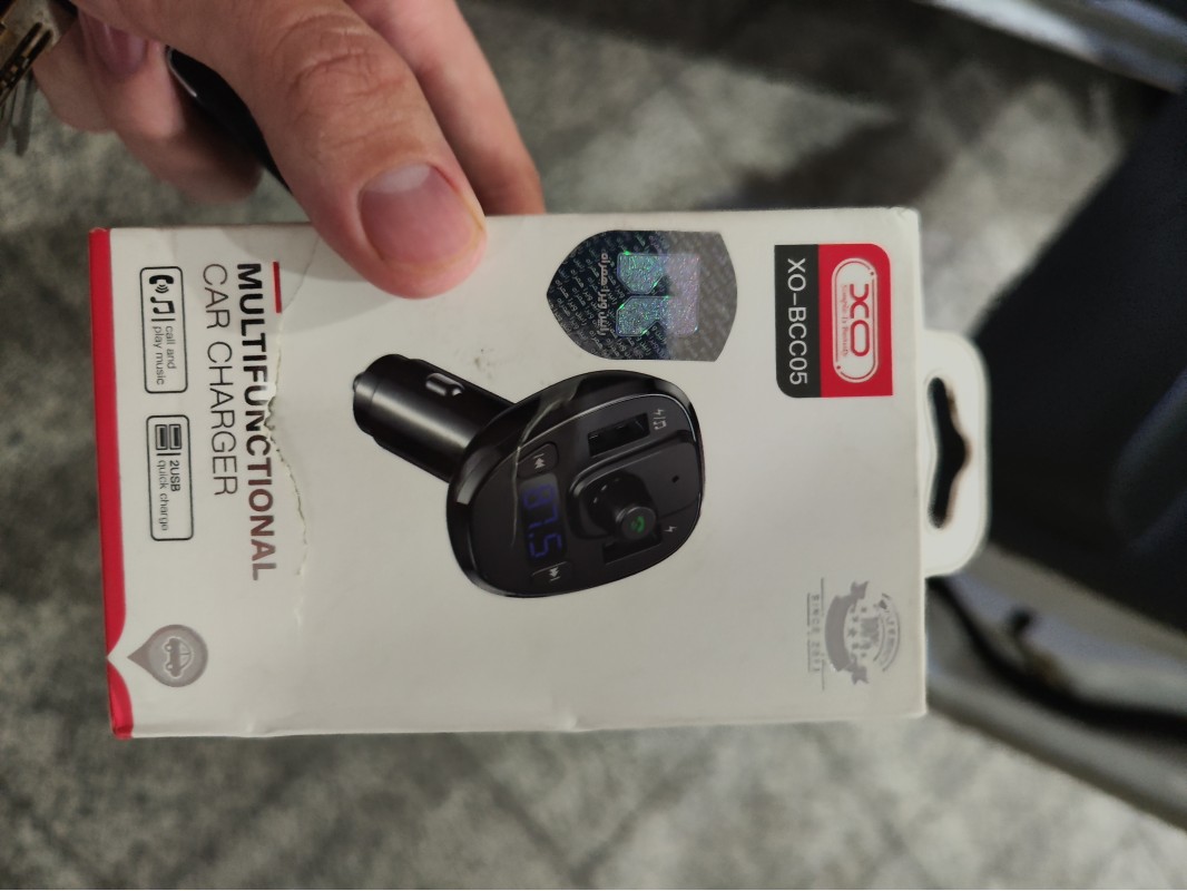 شارژر فندکی و پخش کننده بلوتوث ایکس او XO BCC05 توان 15 وات