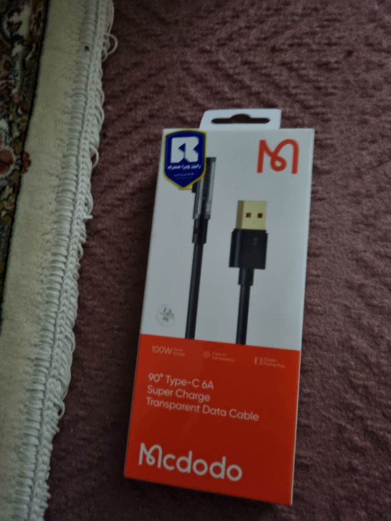 کابل Type C مک دودو Mcdodo CA-3380 توان 6 آمپر و طول 1.2 متر