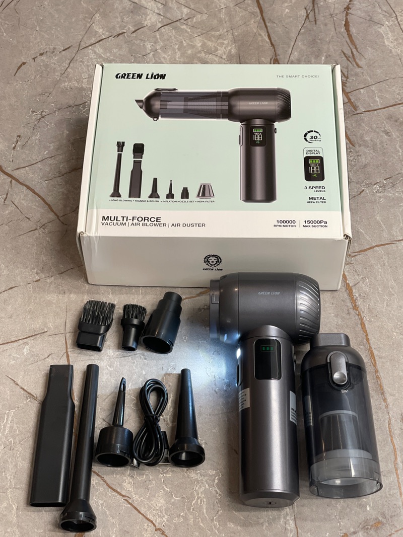 جارو شارژی دمنده گرین لاین Green Lion Multi-Force GNMUFORCEGY توان 100 وات