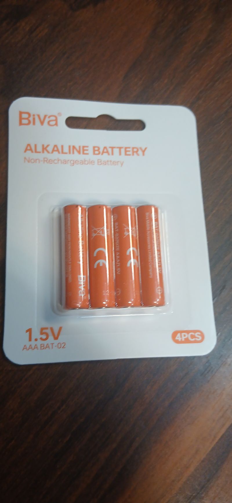 پک 4 تایی باتری نیم قلمی بیوا Biva BAT-02 Alkaline Battery